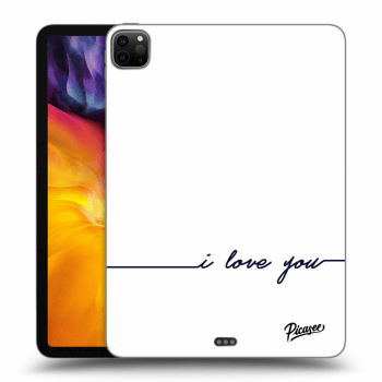 Picasee crna silikonska maskica za Apple iPad Pro 11" 2020 (2.gen) - I love you