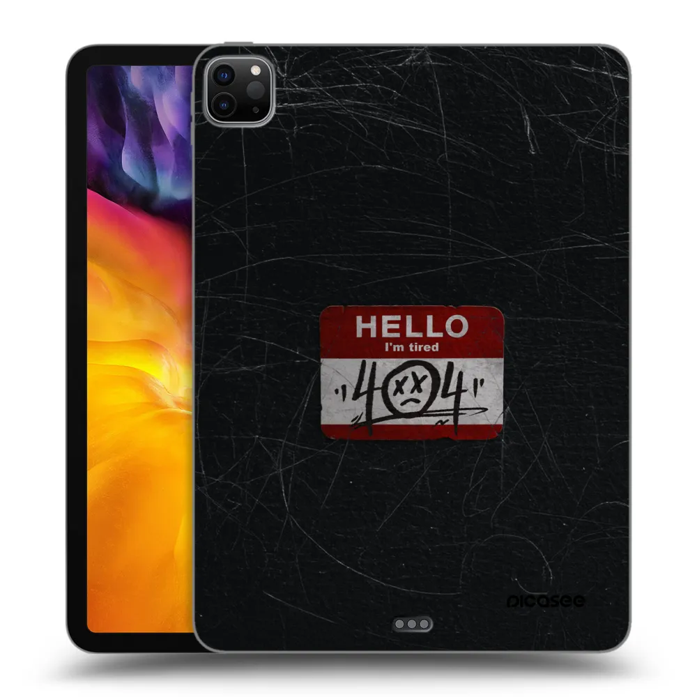 Picasee crna silikonska maskica za Apple iPad Pro 11" 2020 (2.gen) - HELLO 404