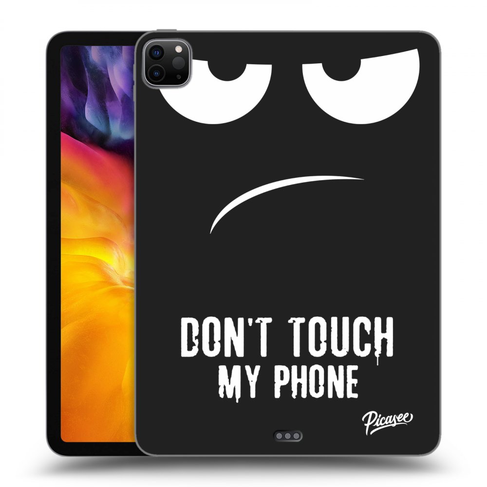 Picasee crna silikonska maskica za Apple iPad Pro 11" 2020 (2.gen) - Don't Touch My Phone