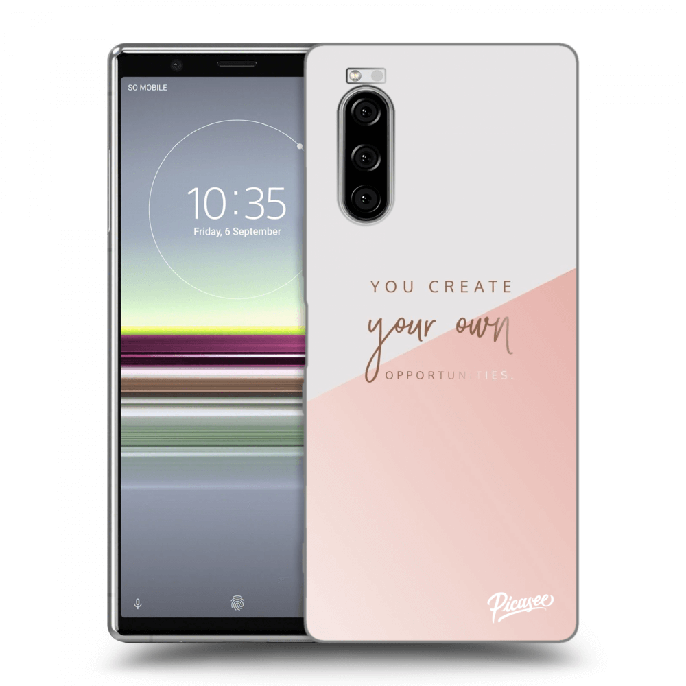 Picasee silikonska prozirna maskica za Sony Xperia 5 - You create your own opportunities