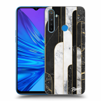 Maskica za Realme 5 - Black & White tile