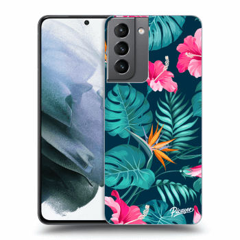 Maskica za Samsung Galaxy S21 5G G991B - Pink Monstera