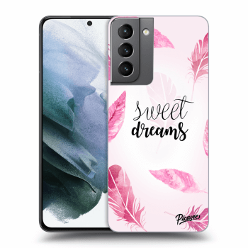 Picasee crna silikonska maskica za Samsung Galaxy S21 5G G991B - Sweet dreams