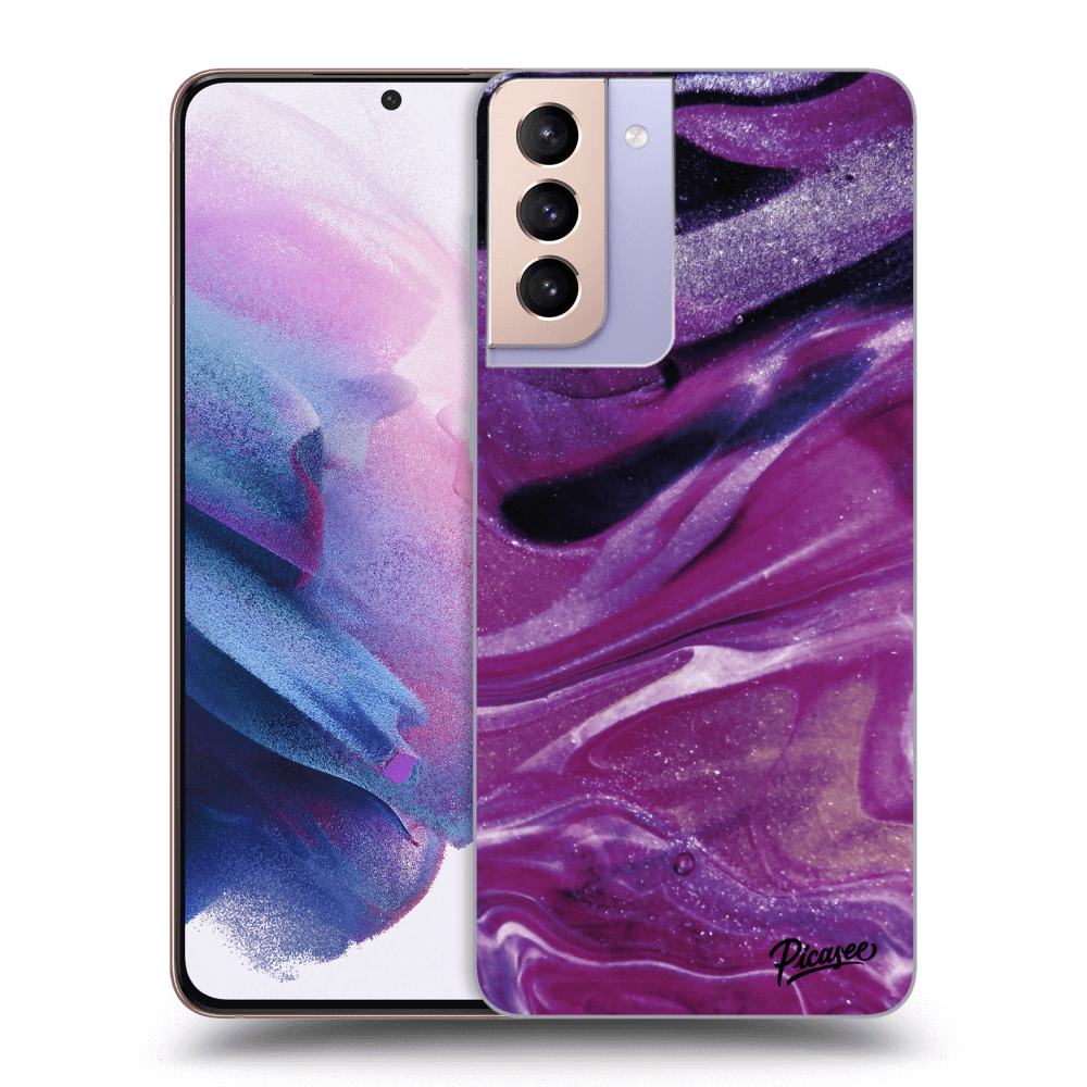 Picasee ULTIMATE CASE za Samsung Galaxy S21+ 5G G996F - Purple glitter