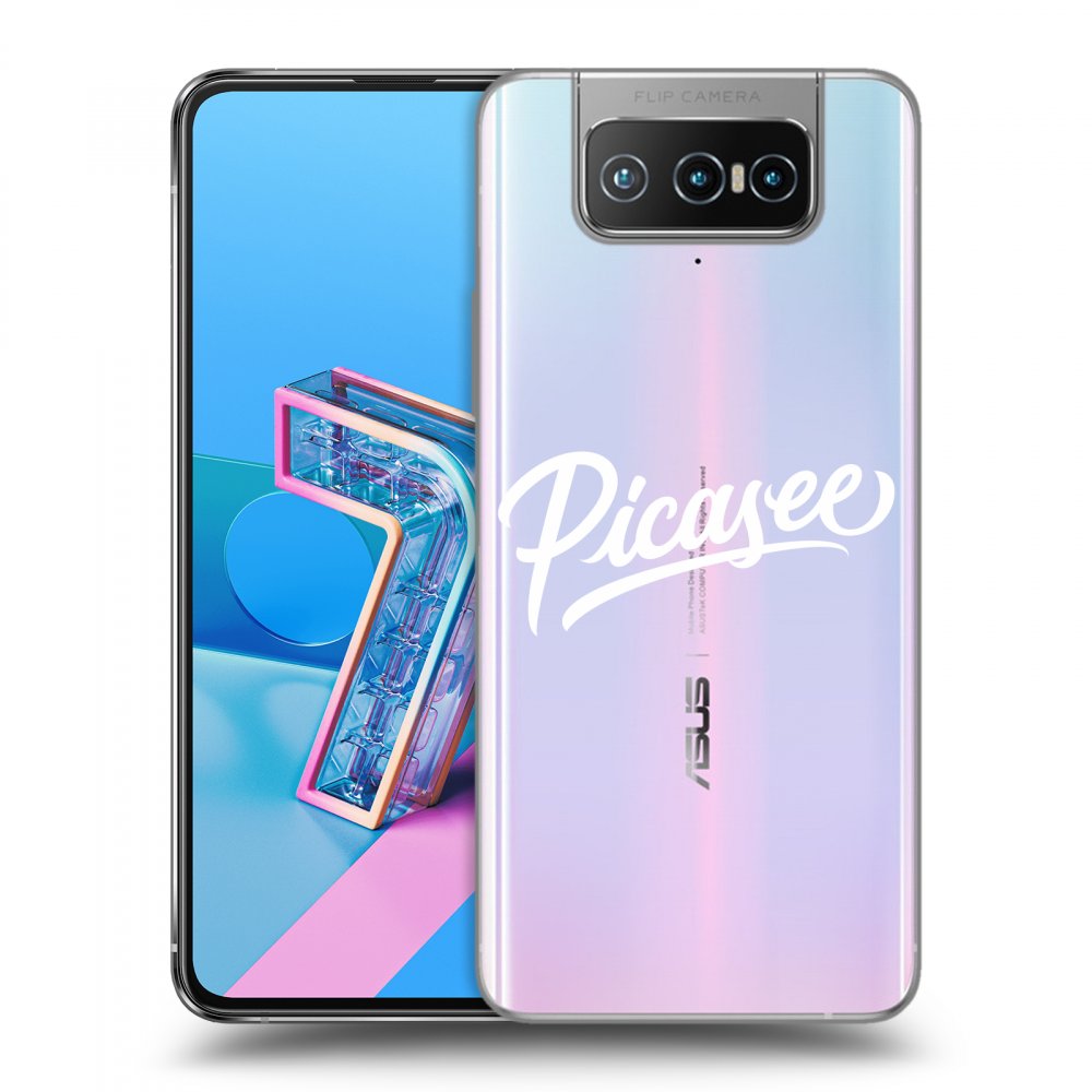 Picasee silikonska prozirna maskica za Asus Zenfone 7 ZS670KS - Picasee - White