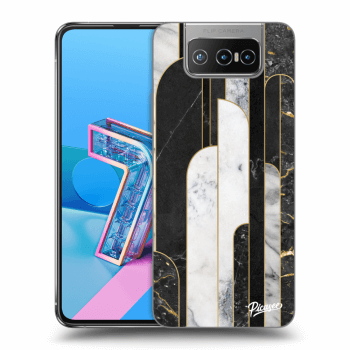 Maskica za Asus Zenfone 7 ZS670KS - Black & White tile