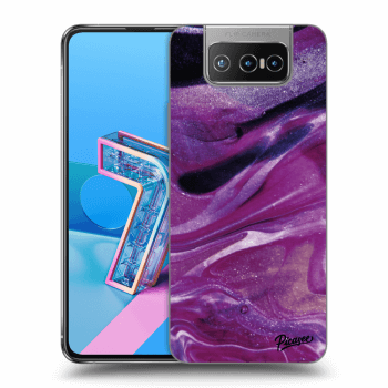 Maskica za Asus Zenfone 7 ZS670KS - Purple glitter