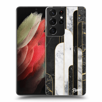 Maskica za Samsung Galaxy S21 Ultra 5G G998B - Black & White tile