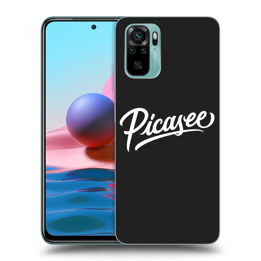 Picasee crna silikonska maskica za Xiaomi Redmi Note 10 - Picasee - White