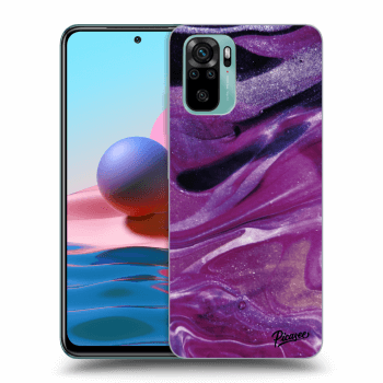 Maskica za Xiaomi Redmi Note 10 - Purple glitter