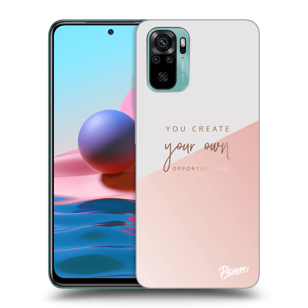 Picasee crna silikonska maskica za Xiaomi Redmi Note 10 - You create your own opportunities
