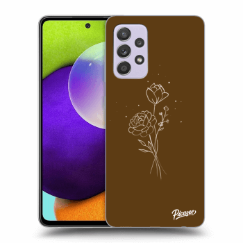 Picasee ULTIMATE CASE za Samsung Galaxy A52 A525F - Brown flowers
