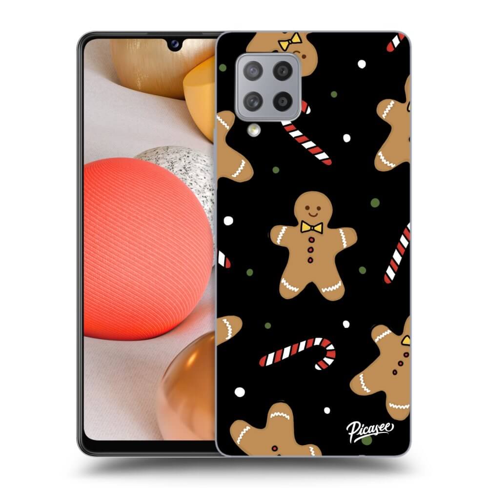 Picasee crna silikonska maskica za Samsung Galaxy A42 A426B - Gingerbread