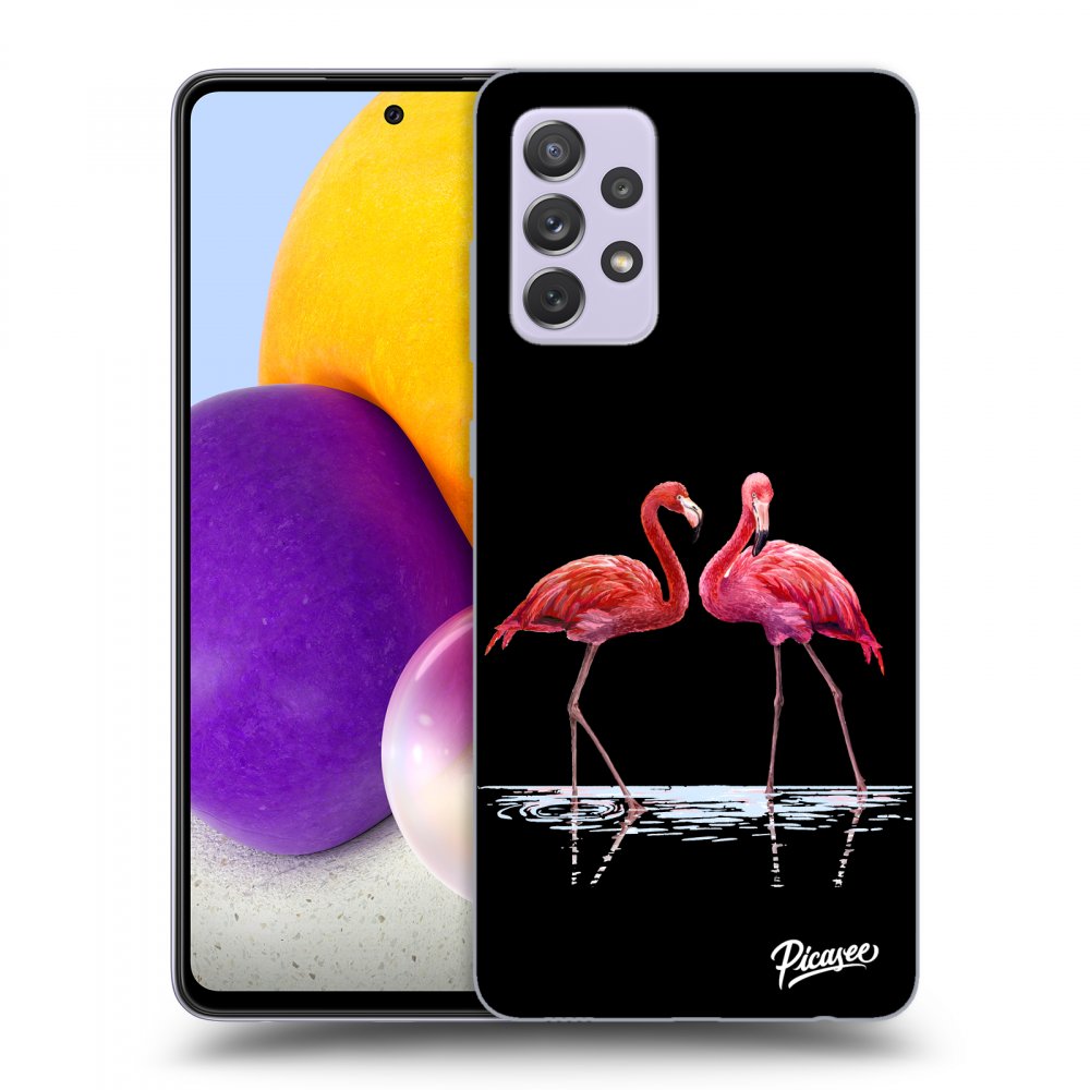 Picasee ULTIMATE CASE za Samsung Galaxy A72 A725F - Flamingos couple