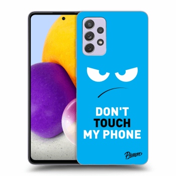 Maskica za Samsung Galaxy A72 A725F - Angry Eyes - Blue