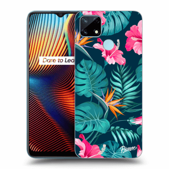 Maskica za Realme 7i - Pink Monstera