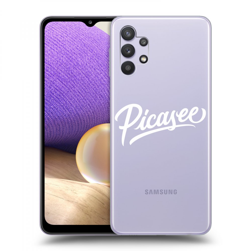Picasee silikonska prozirna maskica za Samsung Galaxy A32 5G A326B - Picasee - White