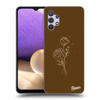 Picasee ULTIMATE CASE za Samsung Galaxy A32 5G A326B - Brown flowers