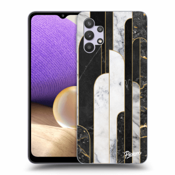 Maskica za Samsung Galaxy A32 5G A326B - Black & White tile