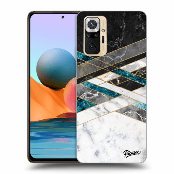 Maskica za Xiaomi Redmi Note 10 Pro - Black & White geometry