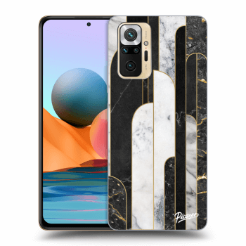Maskica za Xiaomi Redmi Note 10 Pro - Black & White tile