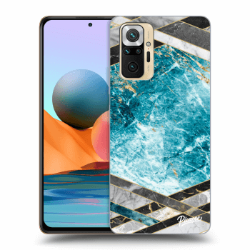 Maskica za Xiaomi Redmi Note 10 Pro - Blue geometry