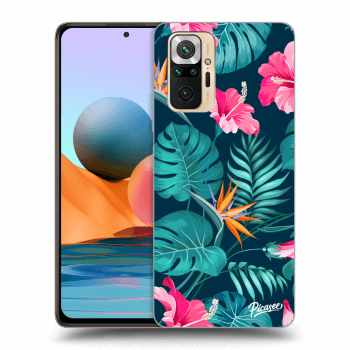 Maskica za Xiaomi Redmi Note 10 Pro - Pink Monstera