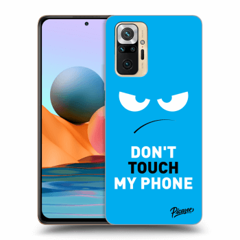Maskica za Xiaomi Redmi Note 10 Pro - Angry Eyes - Blue