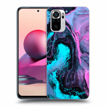 Picasee crna silikonska maskica za Xiaomi Redmi Note 10S - Lean 2