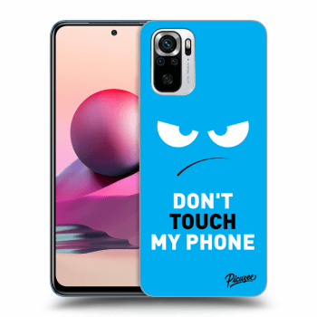 Maskica za Xiaomi Redmi Note 10S - Angry Eyes - Blue