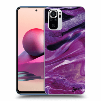 Maskica za Xiaomi Redmi Note 10S - Purple glitter