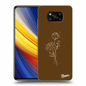 Picasee ULTIMATE CASE za Xiaomi Poco X3 Pro - Brown flowers
