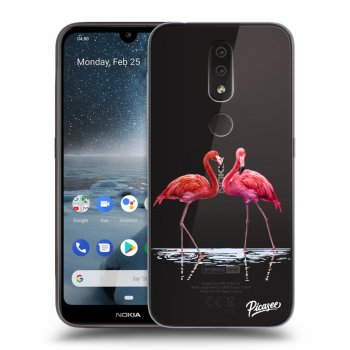 Maskica za Nokia 4.2 - Flamingos couple
