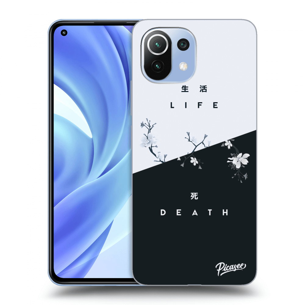 Picasee crna silikonska maskica za Xiaomi Mi 11 Lite - Life - Death