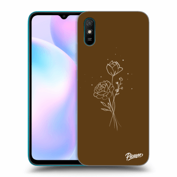 Picasee ULTIMATE CASE za Xiaomi Redmi 9AT - Brown flowers