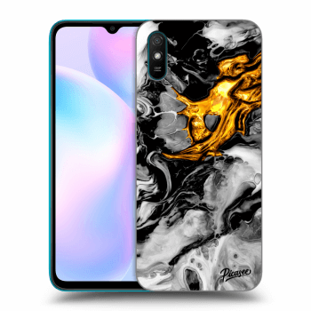 Maskica za Xiaomi Redmi 9AT - Black Gold 2