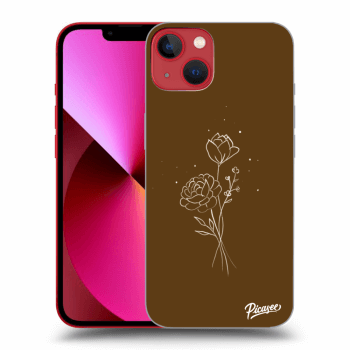 Picasee ULTIMATE CASE MagSafe za Apple iPhone 13 - Brown flowers
