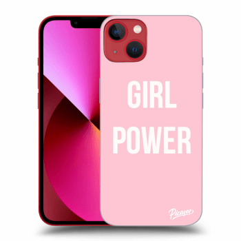 Picasee crna silikonska maskica za Apple iPhone 13 - Girl power