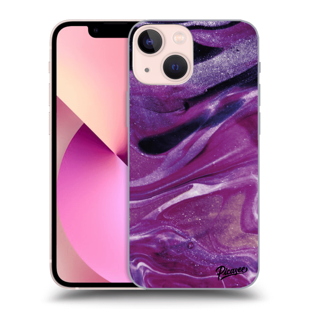Picasee ULTIMATE CASE MagSafe za Apple iPhone 13 mini - Purple glitter