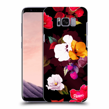Picasee silikonska prozirna maskica za Samsung Galaxy S8+ G955F - Flowers and Berries