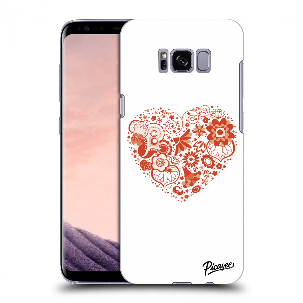Picasee silikonska prozirna maskica za Samsung Galaxy S8+ G955F - Big heart
