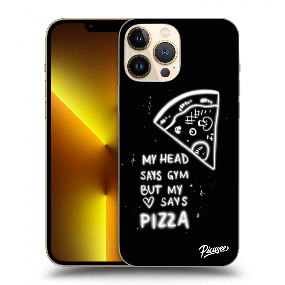 Picasee silikonska prozirna maskica za Apple iPhone 13 Pro Max - Pizza