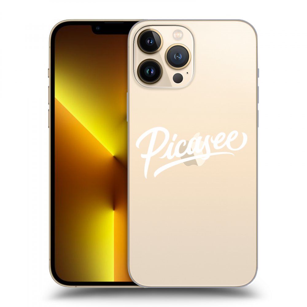 Picasee silikonska prozirna maskica za Apple iPhone 13 Pro Max - Picasee - White