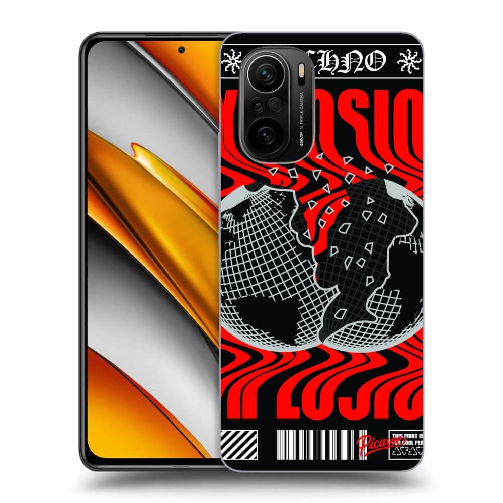 Picasee crna silikonska maskica za Xiaomi Poco F3 - EXPLOSION