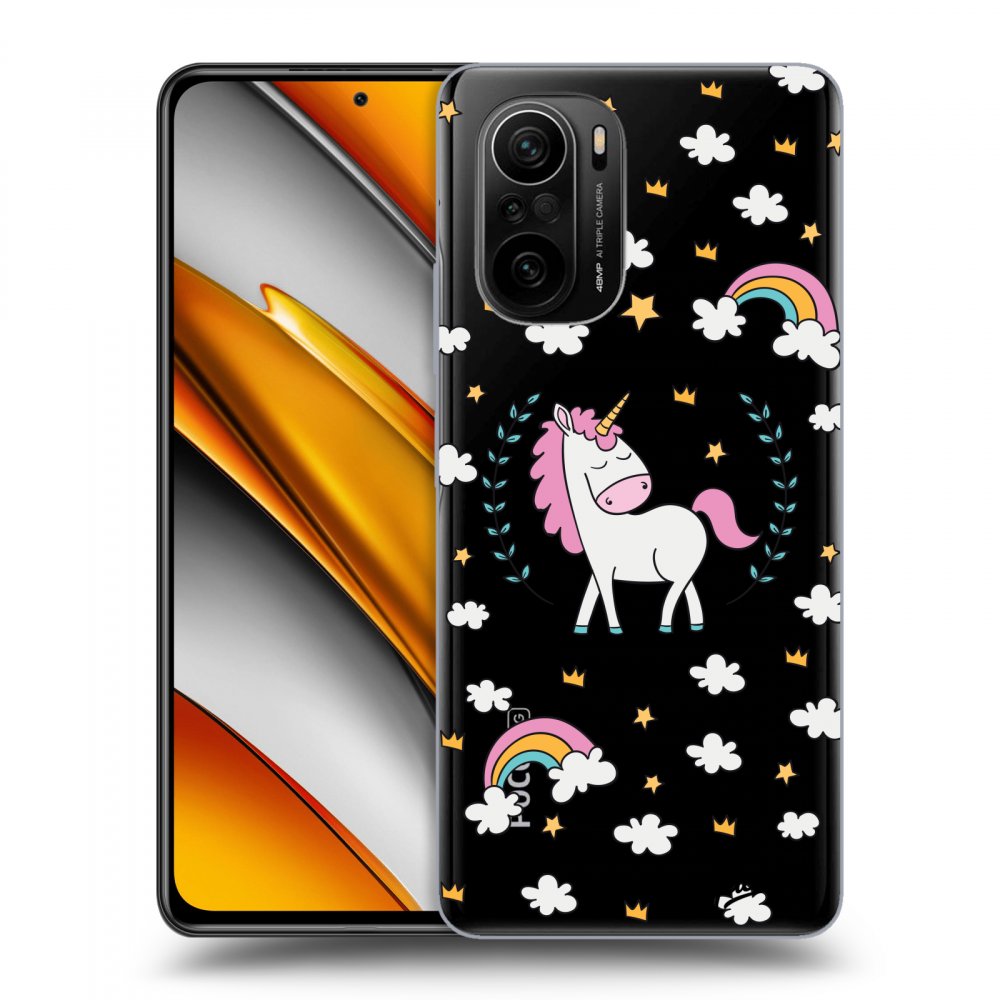Picasee silikonska prozirna maskica za Xiaomi Poco F3 - Unicorn star heaven