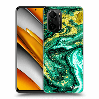 Maskica za Xiaomi Poco F3 - Green Gold