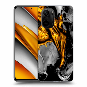 Maskica za Xiaomi Poco F3 - Black Gold