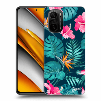 Maskica za Xiaomi Poco F3 - Pink Monstera