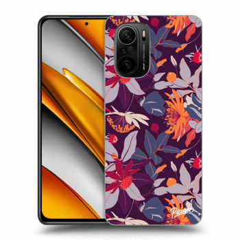 Maskica za Xiaomi Poco F3 - Purple Leaf