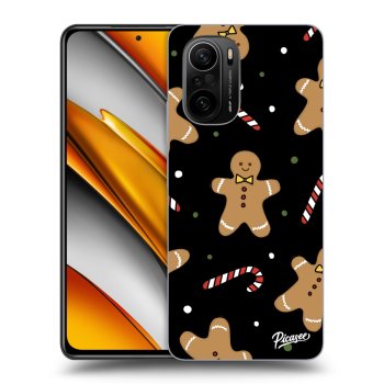 Picasee crna silikonska maskica za Xiaomi Poco F3 - Gingerbread